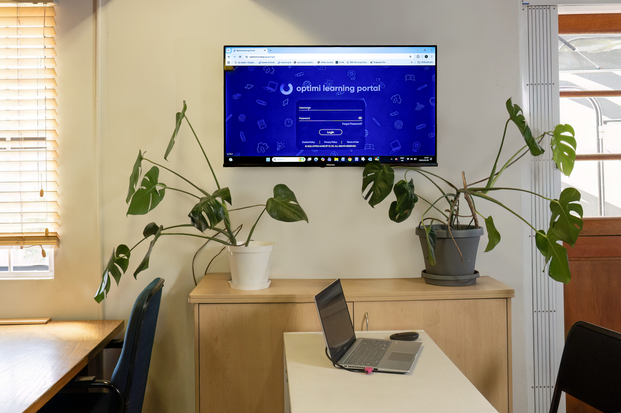 classroom at learning centre of hope